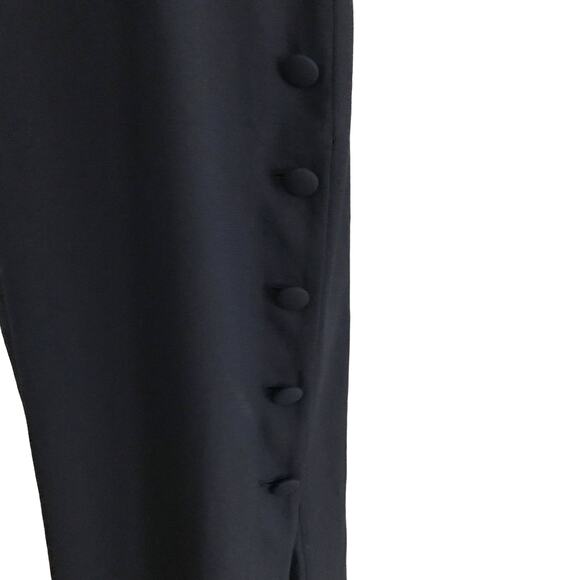 Vintage First Focus Black and White Dress 80s Size Medium 7/8 - Picture 4 of 7